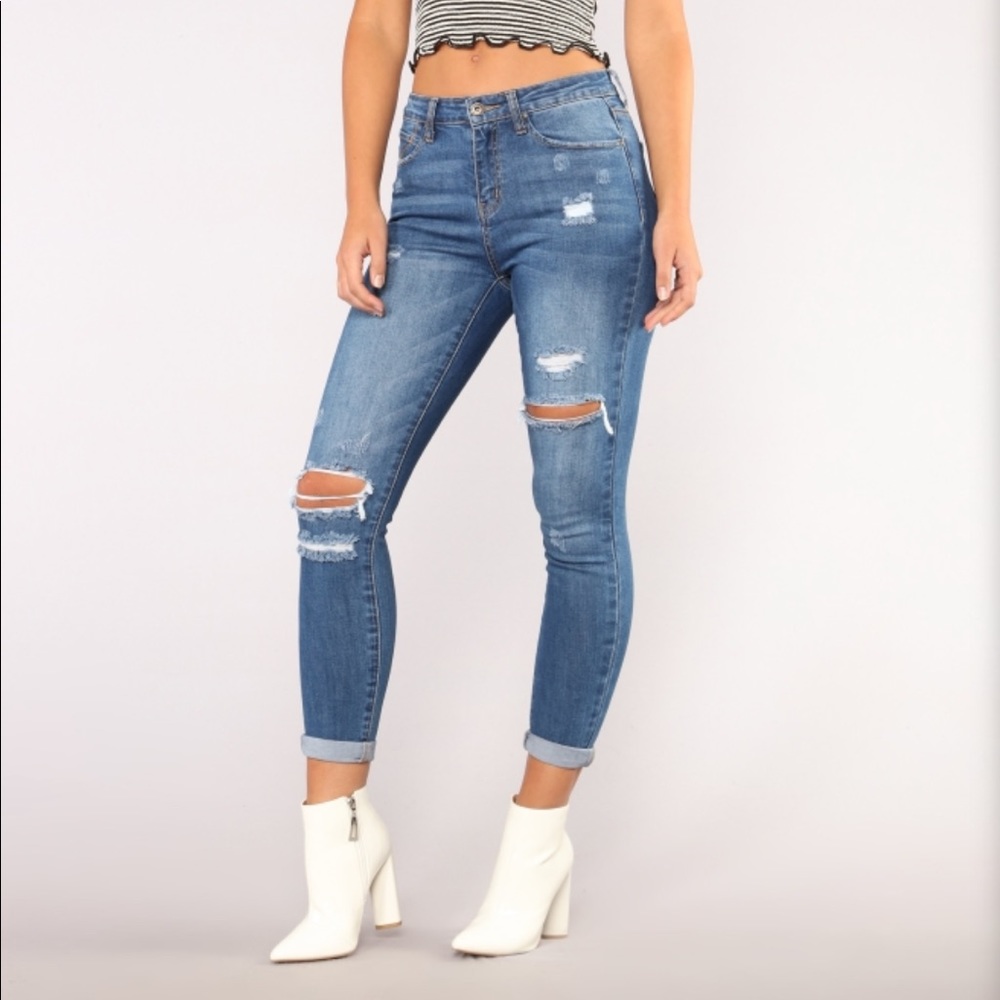 SOLD Fashion Nova Distressed Jeans